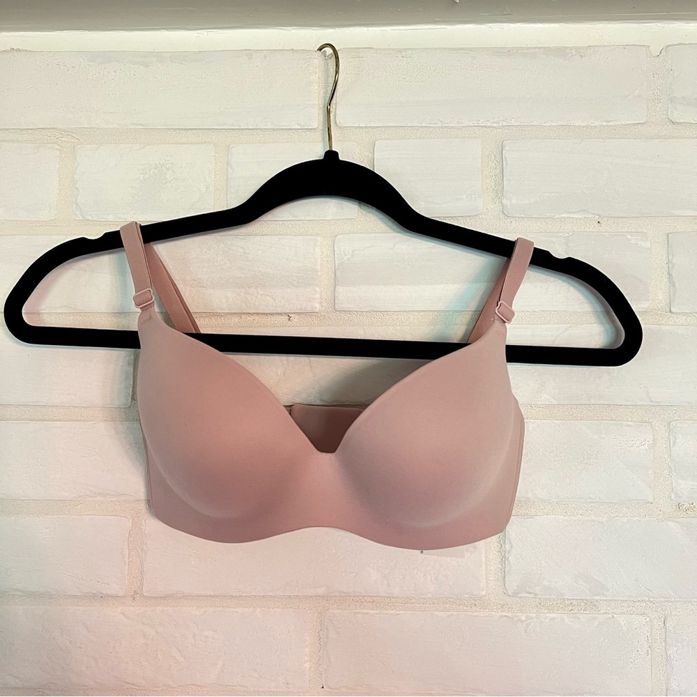 NWT Soma Enbliss Push-up Demi Bra Underwire 32 D Adobe Rose Back Hook #0013